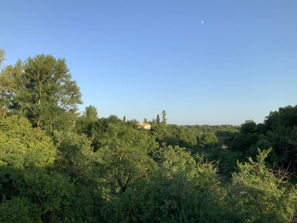 View of the Quercy countryside and woods
